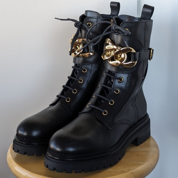 Bukela Shoes - Bukela Maddy Black Women's Combat Boots